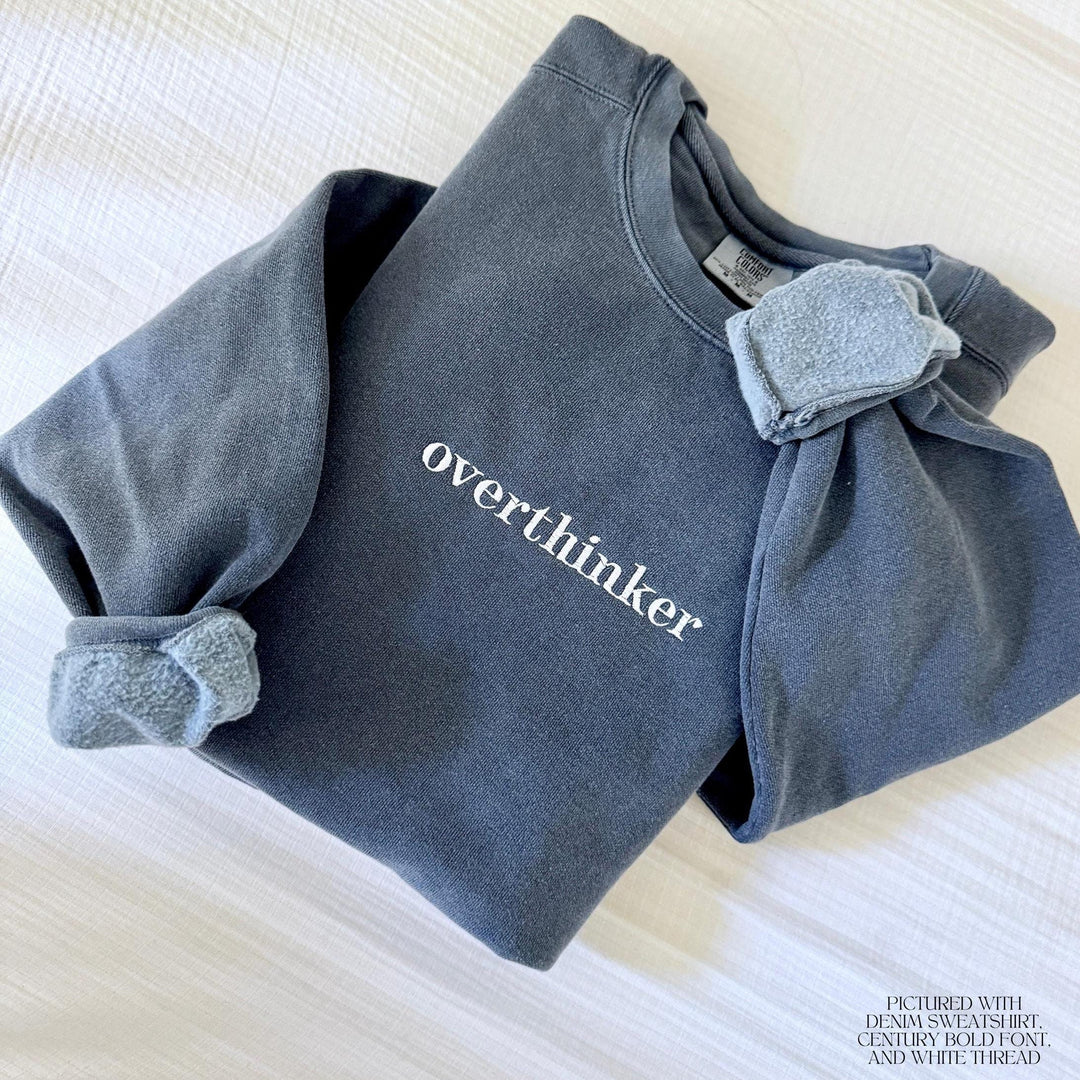 Comfort Colors Embroidered Sweatshirt, Custom Embroidery Crewneck, Custom Sweatshirt, Embroidered Crewneck, Custom Embroidered