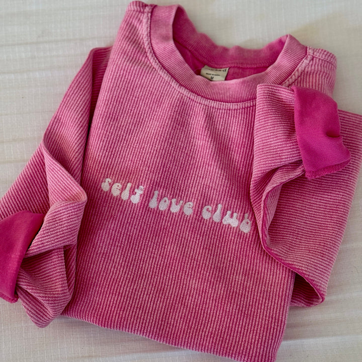 Self Love Club Corded Crewneck