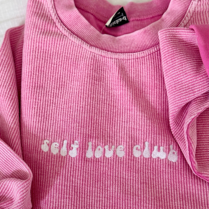 Self Love Club Corded Crewneck