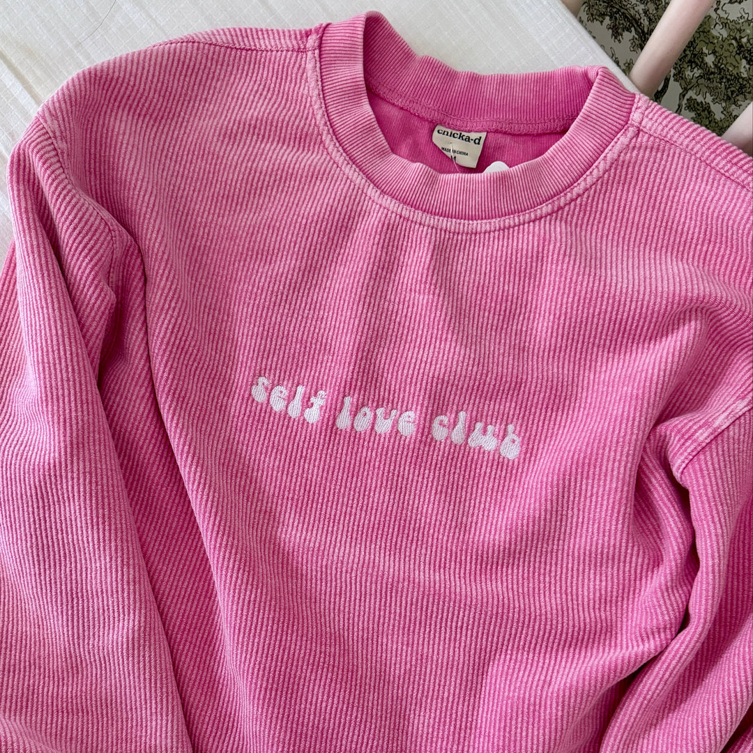 Self Love Club Corded Crewneck
