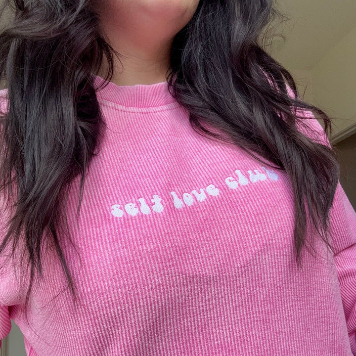 Self Love Club Corded Crewneck