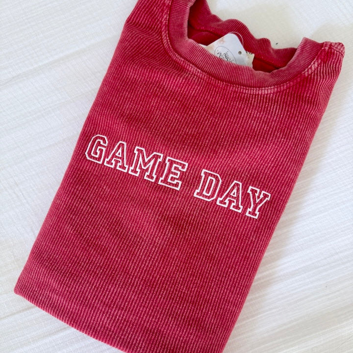 Custom Embroidered Corded Crewneck