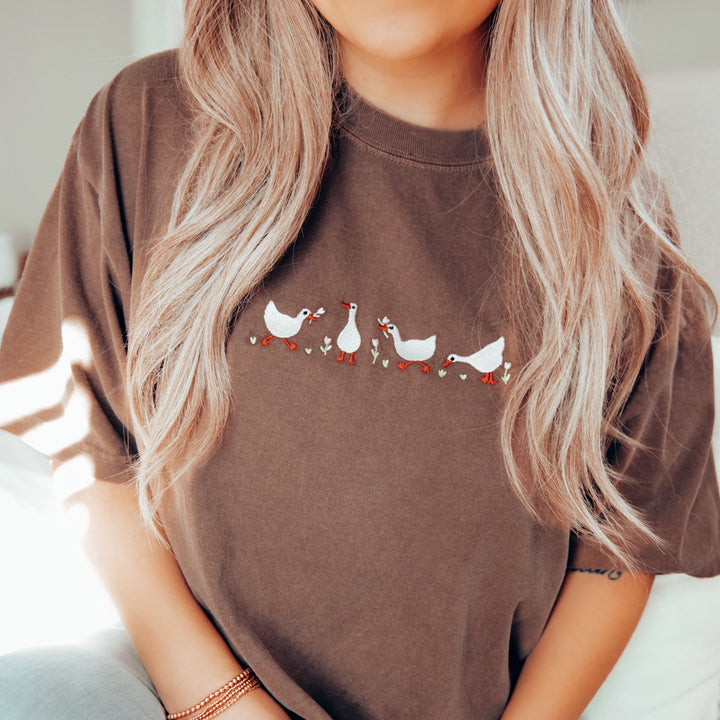 Ducks with Flowers Shirt