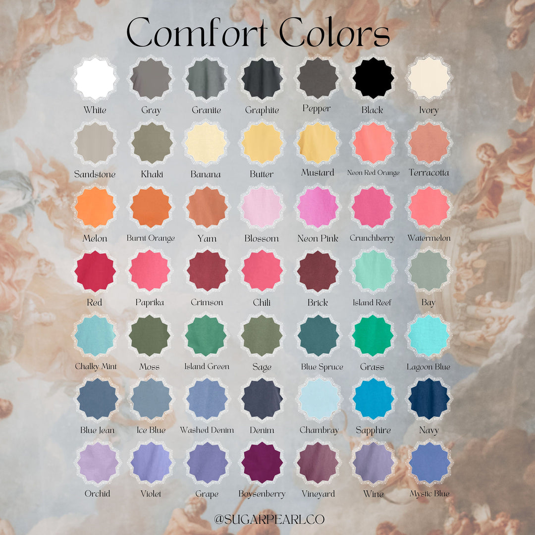 Butterfly Embroidered Comfort Colors Shirt